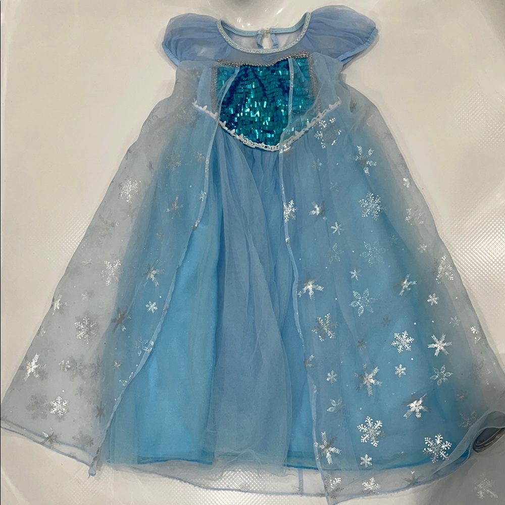 Blue Snowflake Princess Costume